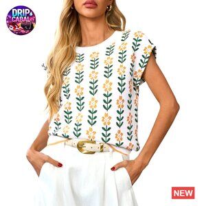 Sleeveless Sweater Vest Crewneck Knit Top Minimal Chic Business Casual